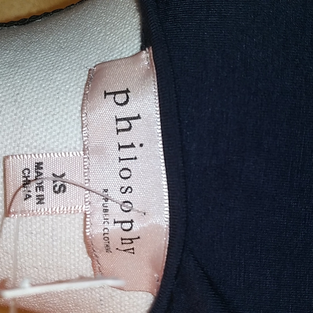 Philosophy Black Studded Sleeve Size XS - Picture 9 of 9